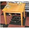 Image 1 : SOLID BIRCH WOOD SQUARE SIDE TABLE