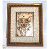 Image 1 : 3D FLOWER ORNATELY FRAMED WALL HANGING