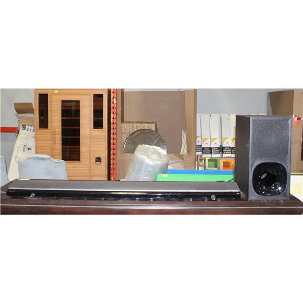 SONY SA-NT5 SOUNDBAR, SUBWOOFER, & REMOTE