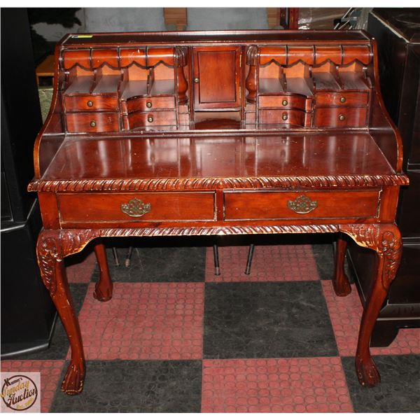 ORNATE CANORA LEGACY ESCRITOIRE SECRETARY DESK