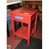 Image 1 : WOODEN NIGHSTAND/SIDETABLE 25" X 14" RED