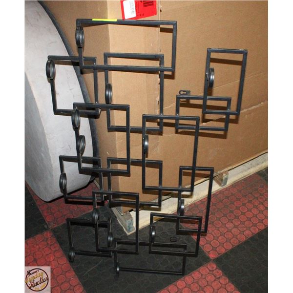 LARGE METAL WITH SQUARES WALL HANGING/HOME DECOR