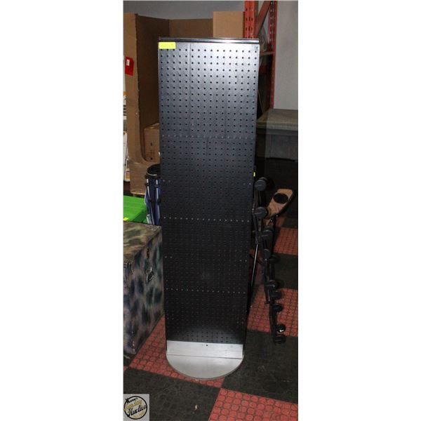 COMMERCIAL ROTATING PEGBOARD 5'H X 16"W