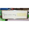 Image 1 : YOU ARE MY SUNSHINE WALL HANGING
