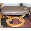 Image 1 : LEATHER FOOTSTOOL