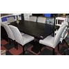Image 1 : GARCIA 7PC DINING TABLE SET+STUDDED ACCENTED