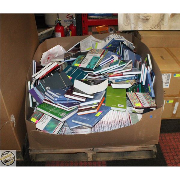 PALLET WITH 100S OF NEW BOOK AND TEXTBOOKS