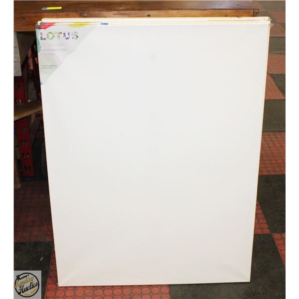LOT OF 5 30 X 40" BLANK CANVAS ART BOARDS