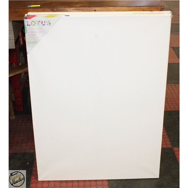LOT OF 5 30 X 40" BLANK CANVAS ART BOARDS