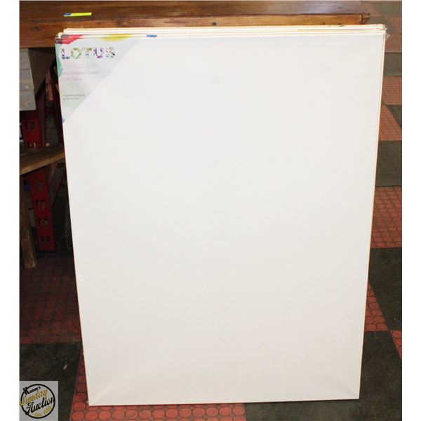 LOT OF 5 30 X 40" BLANK CANVAS ART BOARDS