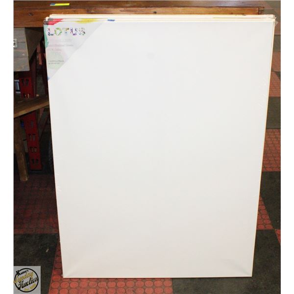 LOT OF 5 30 X 40" BLANK CANVAS ART BOARDS