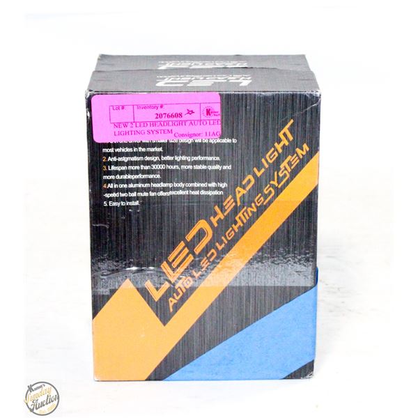 NEW 2 LED HEADLIGHT AUTO LED LIGHTING SYSTEM