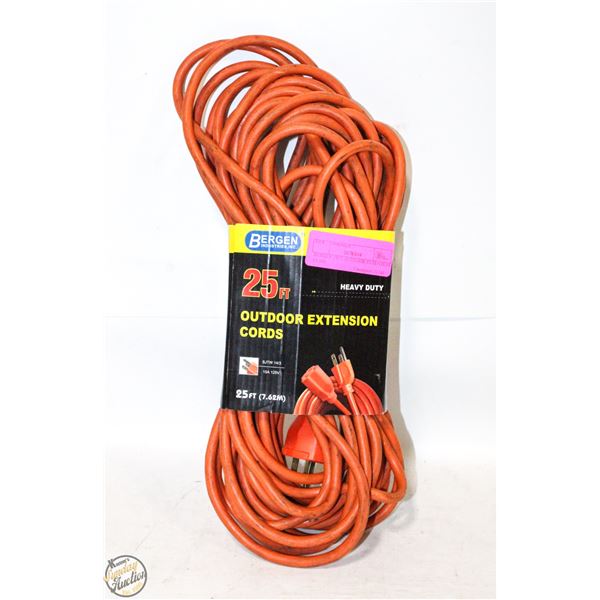 BERGEN 25FT OUTDOOR EXTENSION CORD