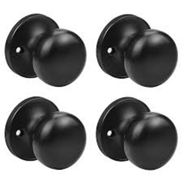 NEW GOBEKOR 4PK SINGLE DUMMY DOOR KNOB HANDLE