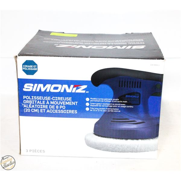 NEW SIMONIZ 8" RANDOM ORBIT POLISHER AND