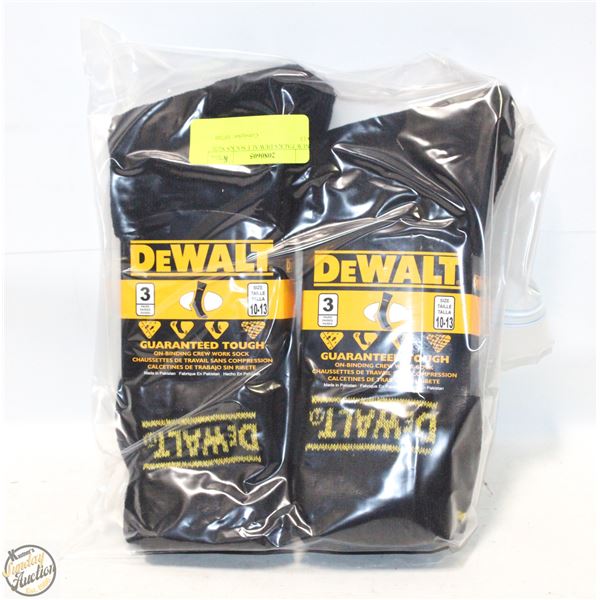 2 NEW PACKS DEWALT SOCKS SIZE 10-13