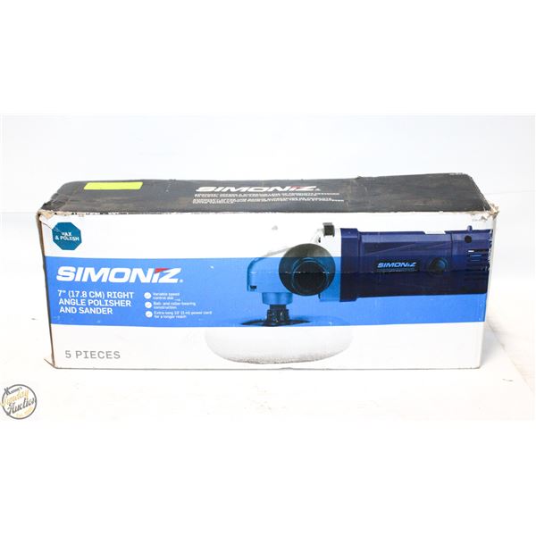 SIMONIZ 7" VARIABLE SPEED POLISHER WITH PADS