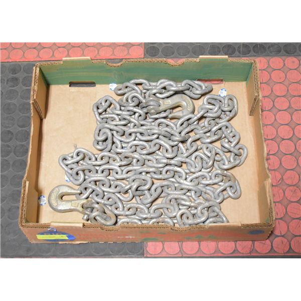 16 FT EXTRA HEAVY DUTY TOW CHAIN W/HOOKS