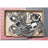 Image 1 : SET OF 4 WORK LIGHTS W/CLIPS WITH EXTENSION