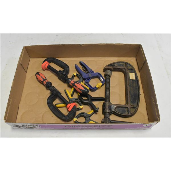 FLAT WITH VARIOUS CLAMPS