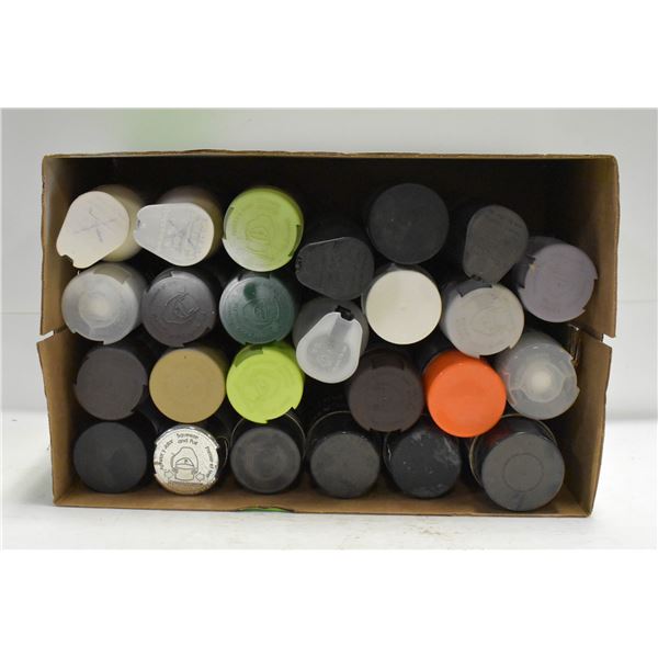 LARGE LOT OF VARIOUS SPRAY PAINT