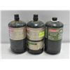 Image 1 : LOT OF MINI GREEN PROPANE TANKS (FULL)