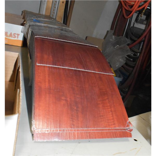 2 BOXES OF LAMINATED WOOD FLOORING PEEL & STICK