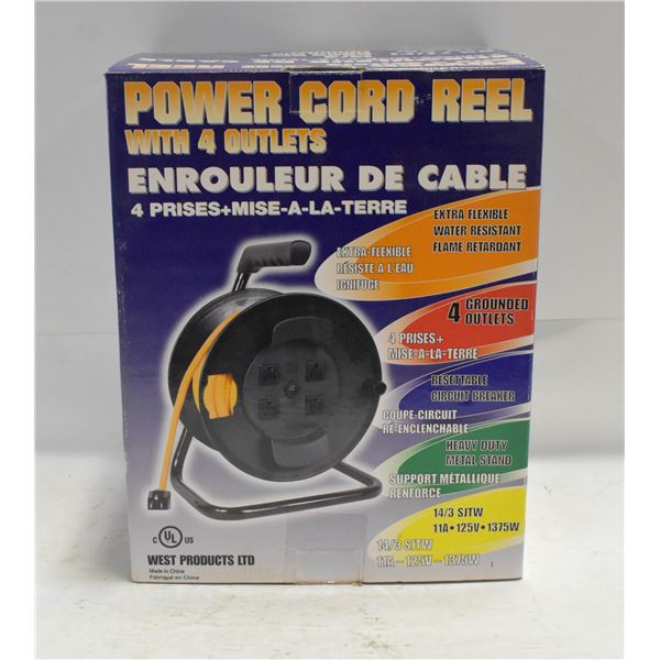 POWER CORD REEL NEW