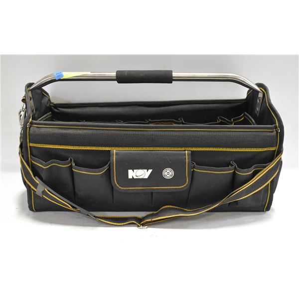 HEAVY DUTY OPEN TOP TOOL BAG WITH ALUMINUM