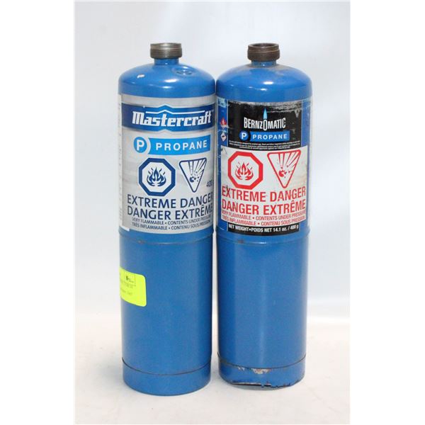 LOT OF BUTANE PROPANE, TORCH HEADS, SPARKER