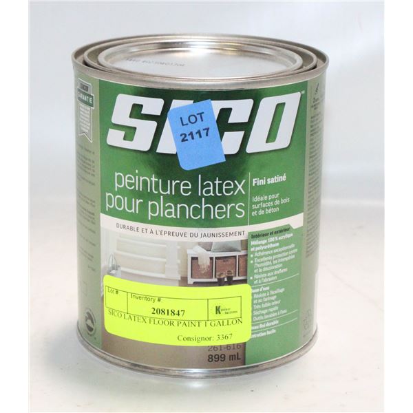 SICO LATEX FLOOR PAINT 1 GALLON