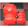 Image 1 : LOT OF RED FUEL CANS