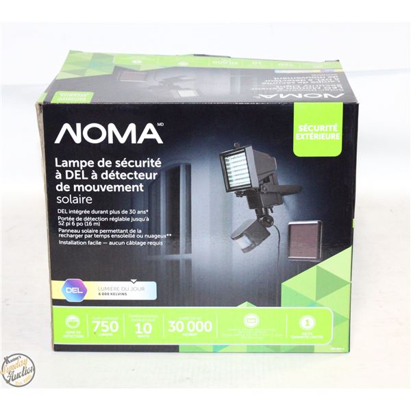 NOMA SOLAR-POWERED LED MOTION SENSOR SECURITY