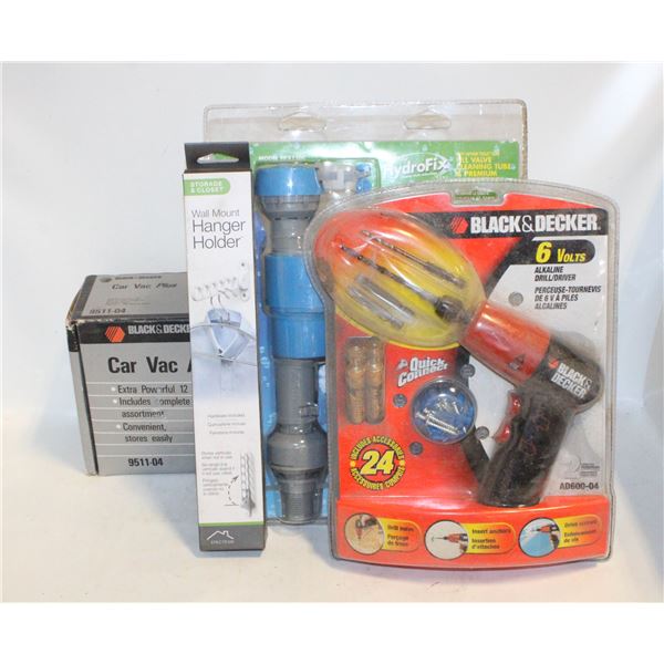 CAR VACUUM, WALL HANGER AND MORE
