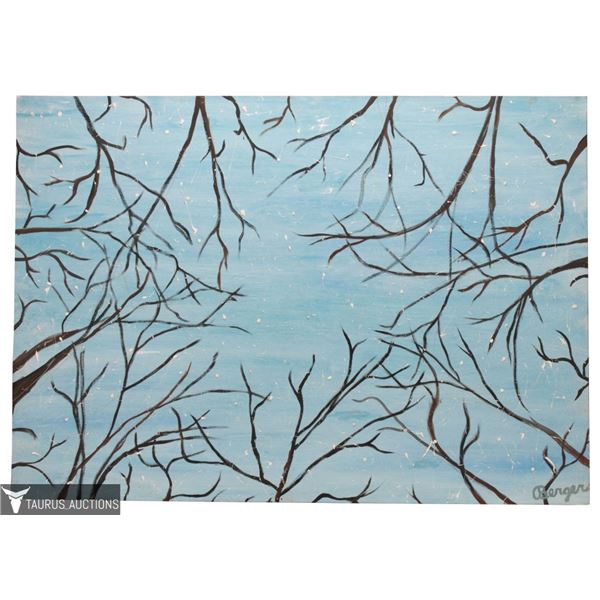 Robert Berger - "Light Snow" Oil Painting