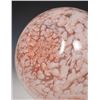 Image 4 : Hand Blown Art Glass Vase Pink & White Swirl