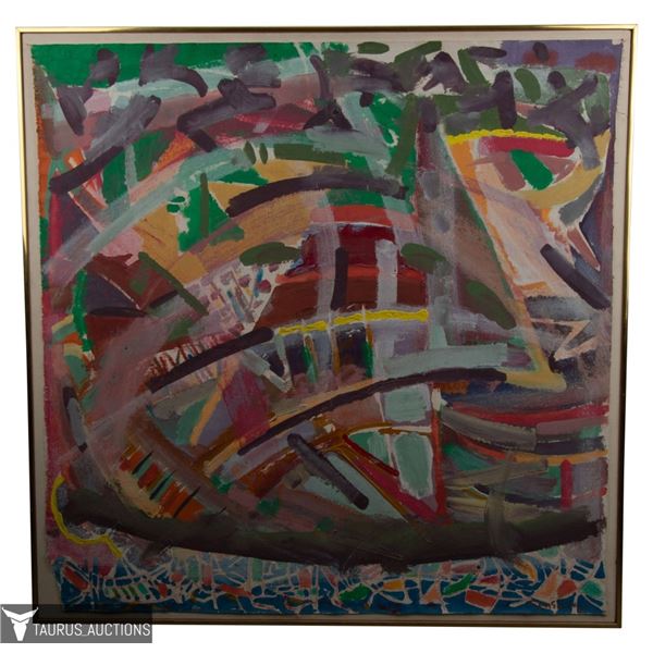 Joseph Ginsberg - "Push Push" Abstract Painting