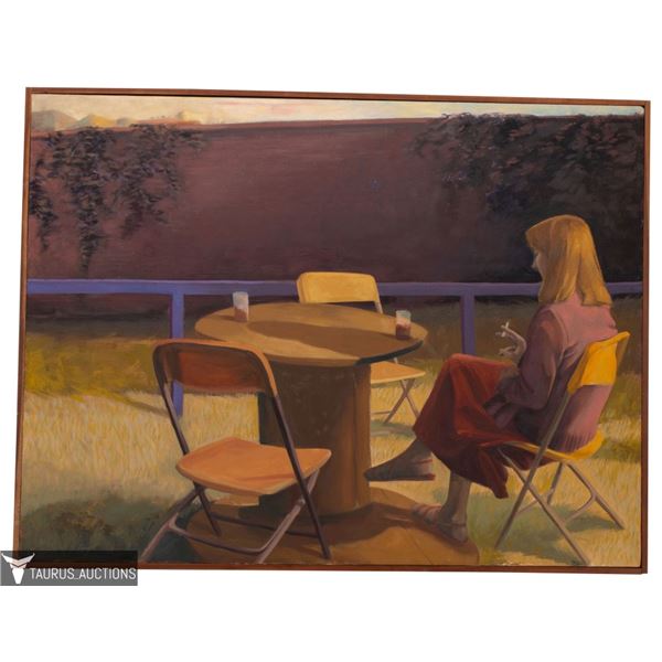 Celia Reisman - Seated Woman Oil Painting