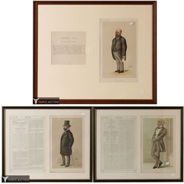 Three Vanity Fair Statesmen Lithographs