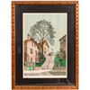 Street Scene Denis Paul Noyer Lithograph