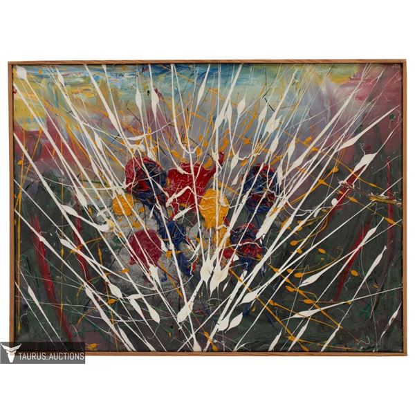 Robert Berger "First Flower" Abstract Painting