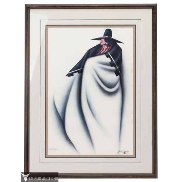 Robert Redbird - The Chanter, Lithograph