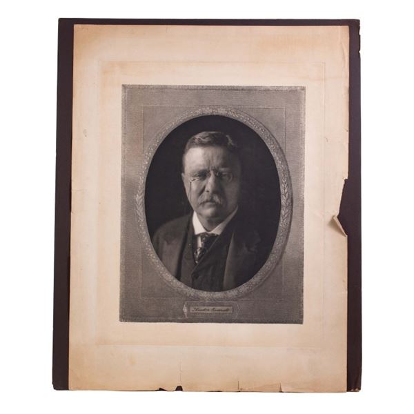 Antique Theodore Roosevelt Photo-Engraving