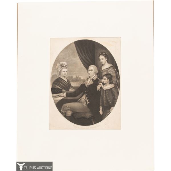 Washington Family Engraving After F. B. Schell