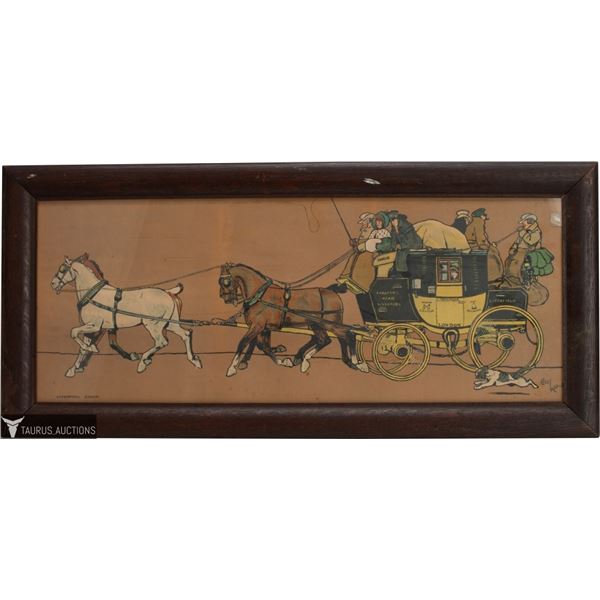 Cecil Aldin, The Liverpool Coach Lithograph