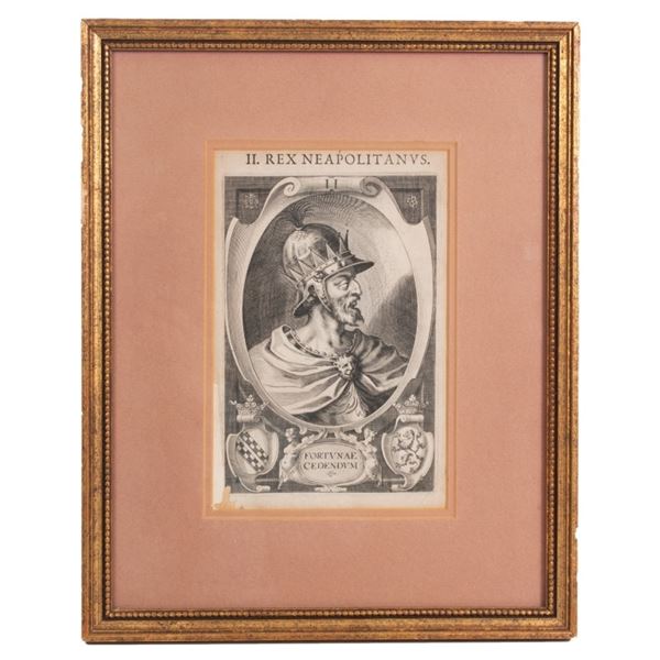 Lucas Kilian Engraving of Rex Neapolitanus
