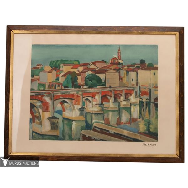 Francois Desnoyer - Albi France Lithograph