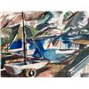 Image 4 : David Baise (Born 1939) Mid Century Harbor Scene