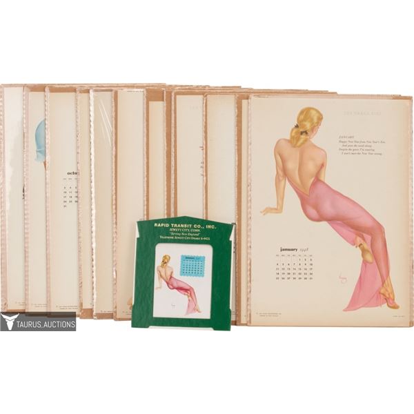 Varga Pin-up Girl Wall & Desk Calendars 1948