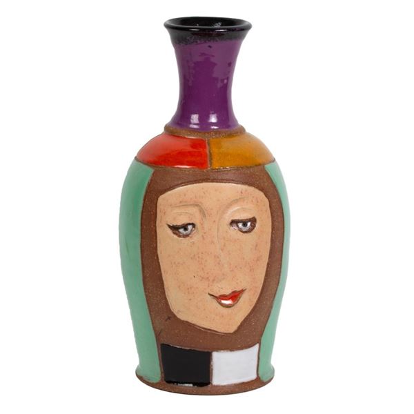 Anita Griffith Glazed Pottery Vase